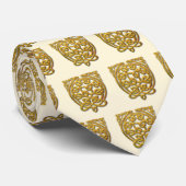 Celtic Knot Dragons - Gold Krawatte (Gerollt)