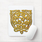Celtic Knot Dragons - Gold Mousepad (Mit Mouse)