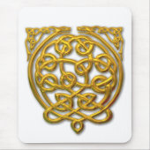 Celtic Knot Dragons - Gold Mousepad (Vorne)