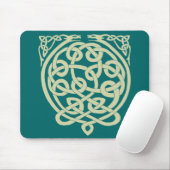 Celtic Knot Dragons - Schwarz & Weiß Mousepad (Mit Mouse)