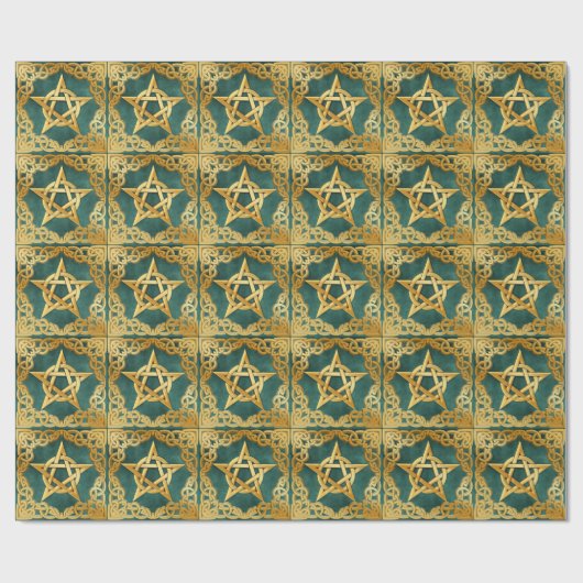 Celtic Knot Elegante Pagan Wiccan Geschenkpapier (Flach)