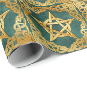 Celtic Knot Elegante Pagan Wiccan Geschenkpapier (Rolleneckpunkt)