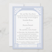 Celtic Knot Frame Einladung - Light Blue (Vorderseite)