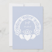 Celtic Knot Frame Einladung - Light Blue (Rückseite)