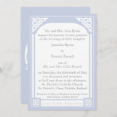 Celtic Knot Frame Einladung - Light Blue (Vorne/Hinten)