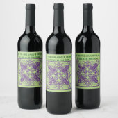 Celtic Knot Friendship Irish Proverb Wine Labels Weinetikett (Flaschen)