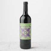 Celtic Knot Friendship Irish Proverb Wine Labels Weinetikett (Vorderseite)