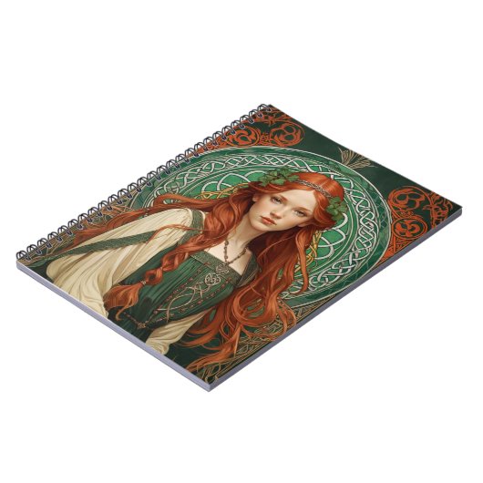 Celtic Knot Girl Spiral Notebook 5 Notizblock (Linke Seite)