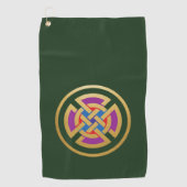 Celtic Knot Golfhandtuch (Vorderseite)