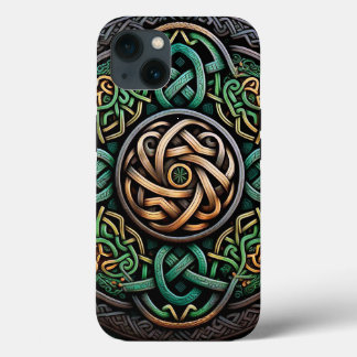 Celtic Knot Green Gold Knüpfarbeit Case-Mate iPhone Hülle