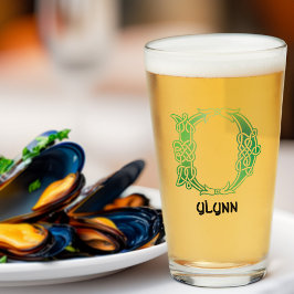 Celtic Knot Hauptstadt Letter D aus dem 16. Jahrhu Glas