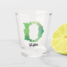 Celtic Knot Hauptstadt Letter D aus dem 16. Jahrhu Schnapsglas