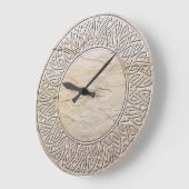 Celtic Knot in stone Große Wanduhr (Winkel)