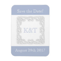 Celtic Knot Initials - Light Blue