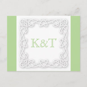 Celtic Knot Initials - UAWG Postcard Einladungspostkarte