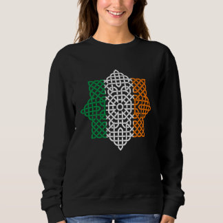 Celtic Knot Ireland Flag St Patricks Day for Men W Sweatshirt