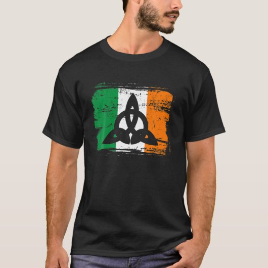 Celtic Knot Ireland Irish Flag Gaelic Funny Irland T-Shirt (Vorderseite)