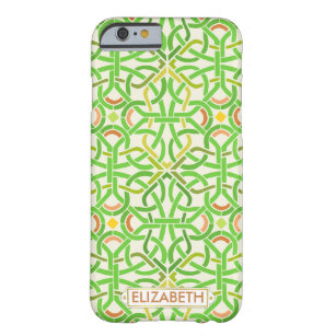 Celtic Knot Irish Braid Green Modern Basketweave Barely There iPhone 6 Hülle