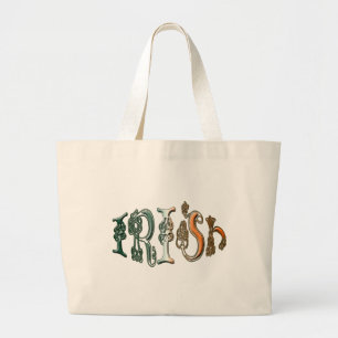 Celtic Knot Irish Flag Farben Designer Bag Jumbo Stoffbeutel