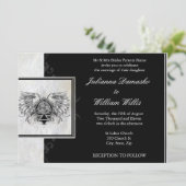 Celtic Knot Irish Gaelic Wedding Einladung (Stehend Vorderseite)