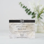 Celtic Knot Irish Gaelic Wedding Einladung (Stehend Vorderseite)