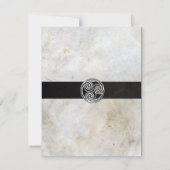 Celtic Knot Irish Gaelic Wedding Einladung (Rückseite)