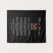 Celtic Knot Irish Wedding Keepake Handfasting Wandteppich (Vorderseite (Horizontal))