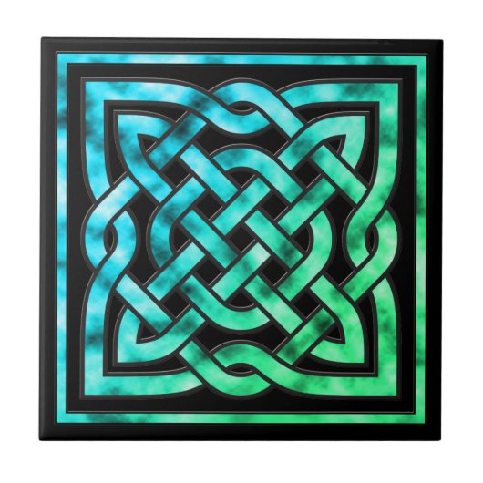Celtic Knot Keramik Tile Fliese (Vorderseite)