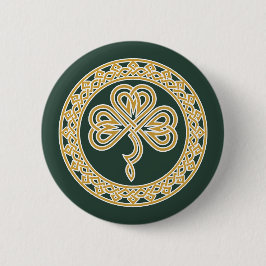 Celtic Knot Kleeblatt Button