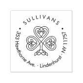 Celtic Knot Kleeblatt Family Rücksendeadresse Permastempel (Design)