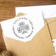 Celtic Knot Kleeblatt Family Rücksendeadresse