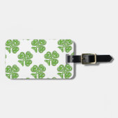 Celtic Knot Kleeblatt Gepäckanhänger (Vorderseite horizontal)