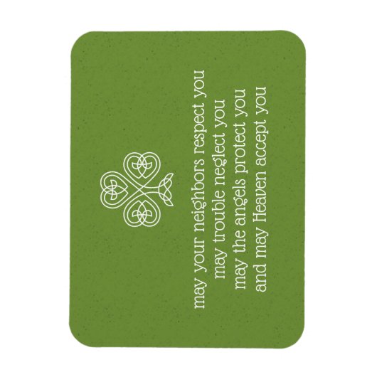 Celtic Knot Kleeblatt Irish Sessings 2 Magnet (Vertikal)