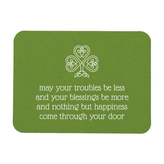 Celtic Knot Kleeblatt Irish Sessings 3 Magnet (Horizontal)
