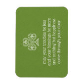 Celtic Knot Kleeblatt Irish Sessings 3 Magnet (Vertikal)