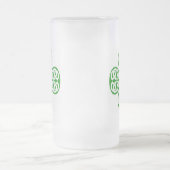 Celtic Knot Kleeblatt Mattglas Bierglas (Mittel)