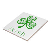 Celtic Knot Kleeblatt über irischen Text Fliese (Seite)
