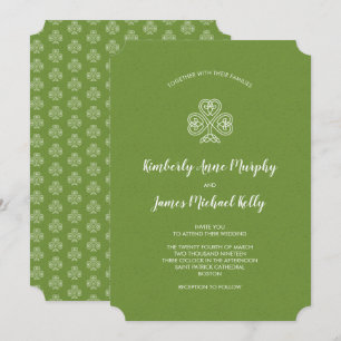 Celtic Knot Kleeblatt Wedding Einladung