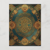 Celtic Knot Knüpfarbeit Postkarte (Vorderseite)