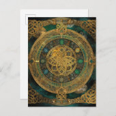 Celtic Knot Knüpfarbeit Postkarte (Vorne/Hinten)