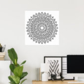 Celtic Knot Mandala 1 Poster (Heimbüro)