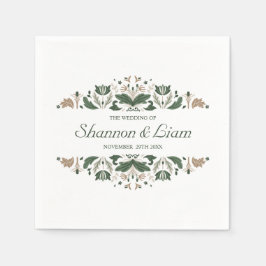 Celtic Knot | Moderne florale Irish Custom Wedding Serviette