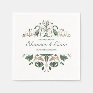 Celtic Knot Moderne florale Irish Custom Wedding Serviette