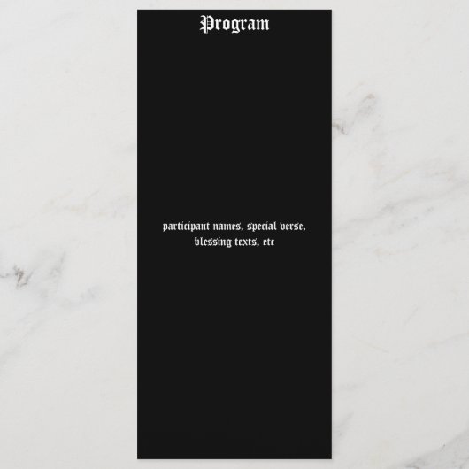 Celtic Knot Multi-Use-Karte Programm (Rückseite)