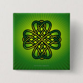 Celtic Knot on green gllow Button (Vorderseite)