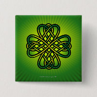 Celtic Knot on green gllow