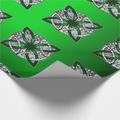 Celtic Knot Original Art Green Geschenkpapier (Ecke)