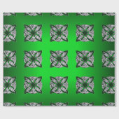 Celtic Knot Original Art Green Geschenkpapier (Flach)
