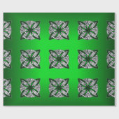 Celtic Knot Original Art Green Geschenkpapier (Flach)