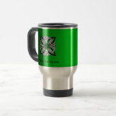 Celtic Knot Original Art Green Reisebecher (Vorderseite Links)